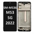 Samsung Galaxy SM-M536 (M53 5G 2022) LCD Touch screen (Original Service Pack) [Black] with Frame GH82-28812A/28895A